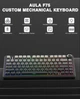 Клавіатура AULA F75 Reef Black Ігрова Безпровідна Механічна 2.4G/Bluetooth/Дротове RGB - зображення 9