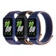 Ремінець на липучці Nylon для фітнес-браслету Samsung Galaxy Fit 3 Sea Shell - зображення 2
