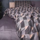 Комплект постельного белья Mirson Полуторный 143х210 см 22-1441 Dark Cube Pattern Сатин (2200012406298) - изображение 3
