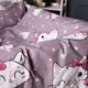 Комплект постельного белья MirSon Бязь 17-0691 Cat with a paw 200 x 220 см (2200010455625) - изображение 4
