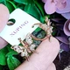 Серьги Xuping Jewelry бабочки длина 1.5см ширина 1.6см медицинское золото позолота 18К с1584 - изображение 3