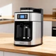 Кофеварка настольная капельная 1.2 л с кофемолкой ARDESTO Steel Collection YCM-D1200 кофемашина для зернового и молотого кофе с подогревом кофейника дисплеем и таймером Серебристый с черным - изображение 5