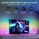 Світлодіодні панелі 27,5см 2шт RGB Ambiance з APP Smart від USB та пультом, чорні - зображення 3