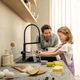 Змішувач hansgrohe Talis Select M54 PowderSpray для кухонної мийки 72861670, чорний матовий - изображение 4
