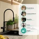 Змішувач hansgrohe Talis Select M54 PowderSpray для кухонної мийки 72861670, чорний матовий - изображение 5