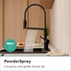 Змішувач hansgrohe Talis Select M54 PowderSpray для кухонної мийки 72861670, чорний матовий - изображение 8