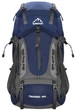 Туристический рюкзак Springos 60 L survival kemping со свистком Темно-синий (5907719484426) - изображение 1