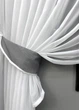 Кухонный комплект VR-Textil № 062к шторка с ламбрекеном графитовый с белым 200х160 см (59-982) - изображение 4