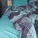 Комплект постельного белья Mirson Евро 200х220 см 22-1442 Neon Emerald Lines Сатин (2200012406458) - изображение 4