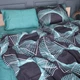 Простынь MirSon King Size 220x240 см 22-1442 Neon Emerald Lines (2200012406502) - изображение 2