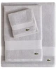 Набор 6 хлопковых полотенец Lacoste для ванной 138x76 см х 2 шт + 40x76 см х 2 шт + 33x33 см х 2 шт Heritage Anti-Microbial Supima Cotton Серый (1159851517) - изображение 5