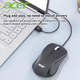 Мишка ігрова Acer M113 безшумна, миша для ноутбука чи комп'ютера дротова - зображення 2