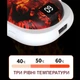 Грілка для рук на акумуляторі 105х62х35 (нагрівання до 60 °, три режими, функція повербанк) колір чорний - зображення 5