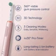 Zestaw szczoteczek elektrycznych Oral-B Pro3 3900N Black CA + Pink CA (8006540760277) (955555915389967) - Outlet - obraz 4