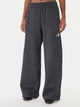 Спортивные штаны на флисе женские Adidas All Szn Holiday Glitter Fleece JX4360 S Темно-серые (4068808528689) - изображение 6