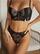 Комплект женского нижнего белья Mandhari Classic черный Push Up 85В-L (1688) - изображение 3
