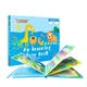 Дитяча розвиваюча книга Busy Book Монтессори, тактильная книга с липучками Keybaby для детей, бизибук, Animals - изображение 1