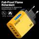 Мережевий зарядний пристрій Блок живлення для телефону Maerknon 240W 2 USB A + 3 USB Type-C Швидке заряджання PD+QC3.0 Блок заряджання для Samsung, IPhone, Xiaomi, Redmi, Huawei, Realme 674 Yellow - зображення 3