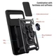 Протиударний броньований чохол із захистом камери для Google Pixel 6 Armor Case Keysion black - зображення 9