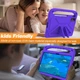 Противоударный детский силиконовый чехол с подставкой EVA Kids Stand на планшет Xiaomi Redmi Pad SE 11" 2023 Фиолетовый - изображение 5
