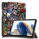 Чехол Slim Smart Cover с подставкой и автосном для Samsung Galaxy Tab A11 8.7" / Tab A9 8.7" (SM-X135, SM-X130, SM-X115, SM-X110) Граффити - изображение 1