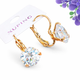 Серьги Xuping Jewelry длина 1.8см ширина 10мм медицинское золото позолота 18К с724 - изображение 1