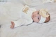 Костюм для хрещення дівчинки Мамине Сонечко Корона велика плюс золото 56 велюр айворі + мішечок для локону у подарунок (11220) - зображення 8
