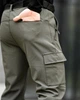 Штани-Джогери Mendos SoftShell на флісі олива + Ремінь чорний розмір 2XL - зображення 6