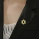Значок из стали BROCHE брошь бижутерия Космос Солнце золотистый BRGV115242 - изображение 5