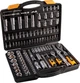 Набір інструментів Mastertool PROFI ¼"&½" 111 шт 4-14 мм 10-32 мм CrV50BV30 телескопічна тріскачка 72T протиударний кейс 78-5112 - зображення 2