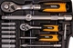 Набір інструментів Mastertool PROFI ¼"&½" 111 шт 4-14 мм 10-32 мм CrV50BV30 телескопічна тріскачка 72T протиударний кейс 78-5112 - зображення 4