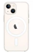 Комплект чохол Clear прозрачний із MagSafe для iPhone 13 + захисне скло - зображення 2