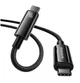 USB кабель на 240W Type-C на Type-C BASEUS Tungsten Gold Fast Charging (2m, 240W). Black - изображение 3