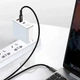 USB кабель на 240W Type-C на Type-C BASEUS Tungsten Gold Fast Charging (2m, 240W). Black - изображение 6