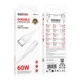 Кабель USB Borofone BX121 Type-C to Type-C 60W Білий - зображення 3
