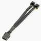 Переходник (сплиттер) 8pin PciEx to 2 x 8pin / 6 pin разветвитель PciEx black - изображение 1