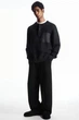 Джемпер чоловічий COS waffle-knit henley jumper 1195723002 XL Синій - зображення 2