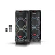 Велика колонка ZXX 100 Вт 2x10", блютуз колонка, портативна колонка з мікрофоном, колонка з підсвіткою - зображення 4