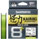 Шнур Shimano Kairiki 8+ 150m (Mantis Green) 0.13mm 10lb/8.3kg - зображення 1