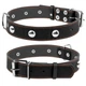 Ошейник Collar одинарный с украшениями 35 мм х 48-63 см Черный (02711 Col) - изображение 2