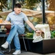 Рюкзак-переноска Waudog Relax Eco для котів та дрібних порід собак до 8 кг 40х40х26 см (26456556) - зображення 9