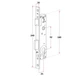 Замок для металлопластиковых дверей одноточечный REZE 25×92×15-16×240 с фалевой защёлкой (арт. 515132) - изображение 2