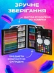 Набор для рисования в чемоданчике 145 предметов детский набор для рисования набор художника для ребенка подарочный Розовый - изображение 4