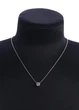 Цепочка женская с прозрачным кулоном камешом в оправе Fashion Jewelry Серебристая 15390 - изображение 3