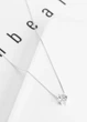 Цепочка женская с прозрачным кулоном камешом в оправе Fashion Jewelry Серебристая 15390 - изображение 4