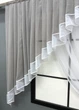 Кухонный комплект VR-Textil № 062к шторка с ламбрекеном светло-серый с белым 150х170 см (50-478) - изображение 4