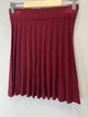 Женская вязаная юбка в складку мини ARJEN MKAR102184 - Oversize 42/52, Бордовий - изображение 3