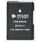 Акумулятор до фото/відео PowerPlant Nikon EN-EL14 Chip (D3100, D3200, D5100) (DV00DV1290) - зображення 1