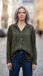 Блуза inDresser XS Хаки (IN-F0876В-037Ж-Khaki) - изображение 1