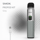 POD система Smok PROPOD KIT Grey электронная сигарета смок пропод серая на 800мАч многоразовая под система до 22Вт с сменным картриджем 2мл - изображение 1